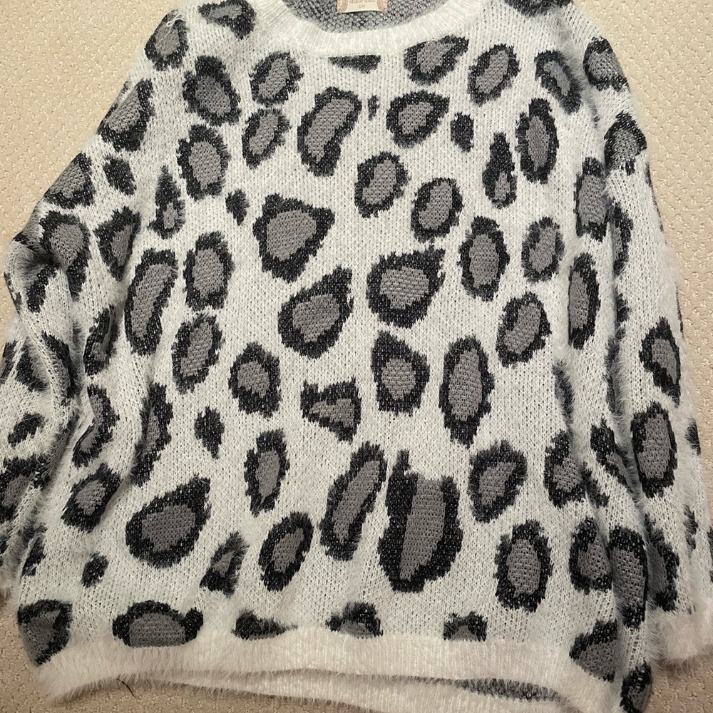 cheetah sweater